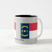 Tasse 2 Couleurs Drapeau d'état de la Caroline du Nord (Devant droit)