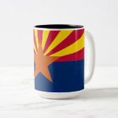 Tasse 2 Couleurs Drapeau d'État de l'Arizona (Devant droit)