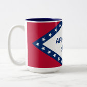 Tasse 2 Couleurs Drapeau d'État de l'Arkansas (Gauche)
