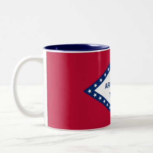 Tasse 2 Couleurs Drapeau d'État de l'Arkansas (Gauche)