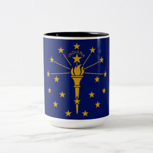 Tasse 2 Couleurs Drapeau d'État de l'Indiana
