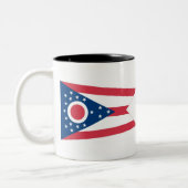 Tasse 2 Couleurs Drapeau d'état de l'Ohio (Gauche)