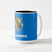 Tasse 2 Couleurs Drapeau d'État de l'Oklahoma (Devant droit)