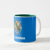 Tasse 2 Couleurs Drapeau d'État de l'Oklahoma (Devant droit)