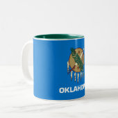 Tasse 2 Couleurs Drapeau d'État de l'Oklahoma (Devant gauche)