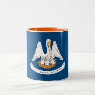 Tasse 2 Couleurs Drapeau d'État de Louisiane