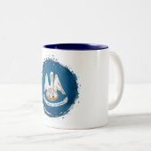 Tasse 2 Couleurs Drapeau d'État de Louisiane (Devant droit)