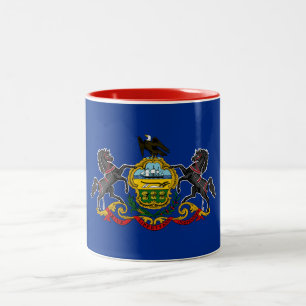 Tasse 2 Couleurs Drapeau d'État de Pennsylvanie