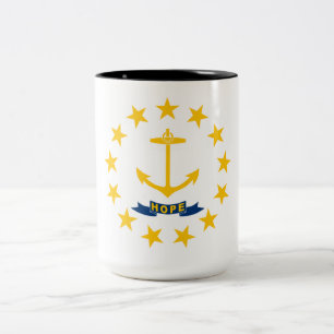 Tasse 2 Couleurs Drapeau d'État de Rhode Island