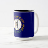 Tasse 2 Couleurs Drapeau d'État du Kentucky (Devant droit)