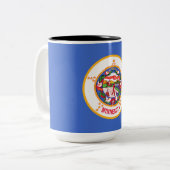 Tasse 2 Couleurs Drapeau d'État du Minnesota (Devant gauche)