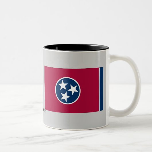 Tasse 2 Couleurs Drapeau d'état du Tennessee (Droit)