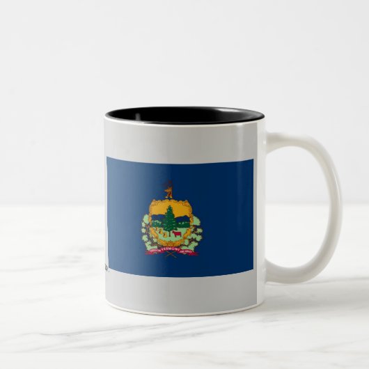 Tasse 2 Couleurs Drapeau d'état du Vermont (Droit)