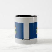 Tasse 2 Couleurs Drapeau d'état du Vermont (Centre)