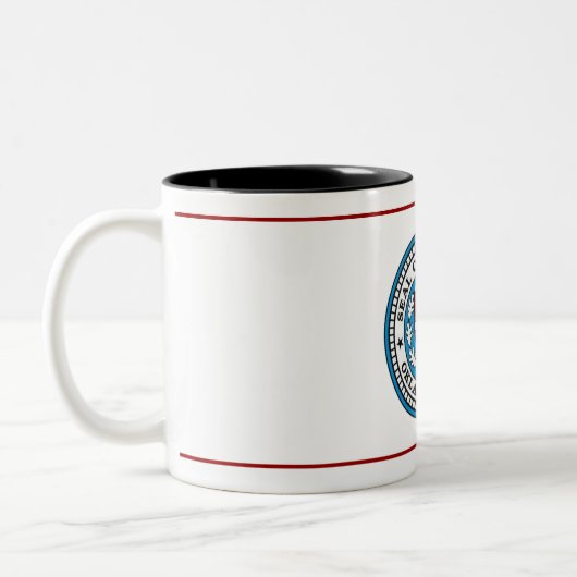 Tasse 2 Couleurs Drapeau d'Oklahoma City (Gauche)
