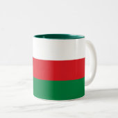 Tasse 2 Couleurs Drapeau d'Oman (Devant droit)