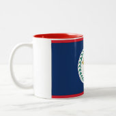 Tasse 2 Couleurs Drapeau du Belize (Gauche)