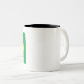 Tasse 2 Couleurs Drapeau du Brésil (Devant droit)