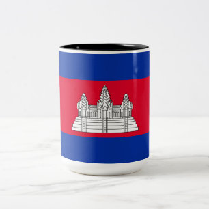 Tasse 2 Couleurs Drapeau du Cambodge