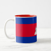 Tasse 2 Couleurs Drapeau du Cambodge patriotique (Gauche)