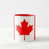 Tasse 2 Couleurs Drapeau du Canada (Centre)
