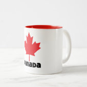 Tasse 2 Couleurs Drapeau du Canada (Devant droit)