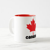 Tasse 2 Couleurs Drapeau du Canada (Devant gauche)