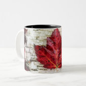 Tasse 2 Couleurs Drapeau du Canada (Devant gauche)