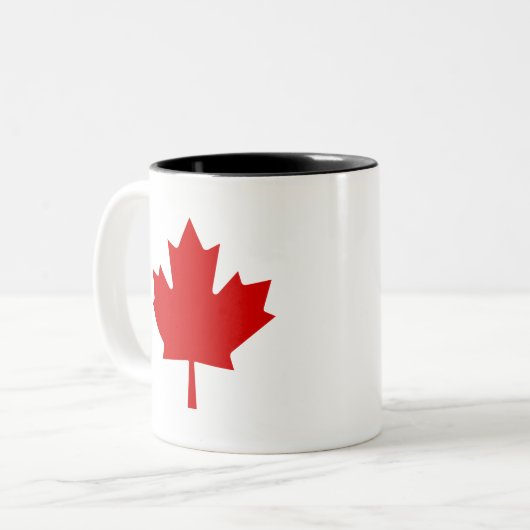 Tasse 2 Couleurs drapeau du canada (Devant gauche)