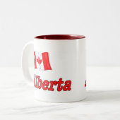 Tasse 2 Couleurs Drapeau du Canada - Alberta (Devant gauche)