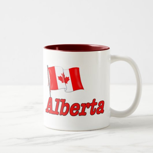 Tasse 2 Couleurs Drapeau du Canada - Alberta (Droit)
