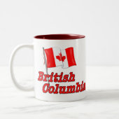 Tasse 2 Couleurs Drapeau du Canada - Colombie-Britannique (Gauche)