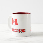 Tasse 2 Couleurs Drapeau du Canada - Edmonton (Devant gauche)