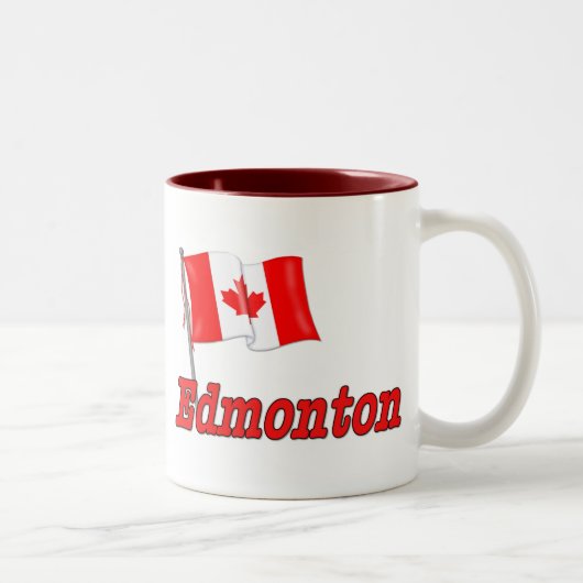Tasse 2 Couleurs Drapeau du Canada - Edmonton (Droit)