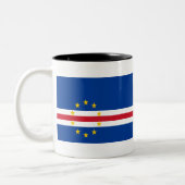 Tasse 2 Couleurs Drapeau du Cap-Vert (Gauche)