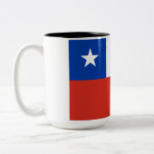 Tasse 2 Couleurs Drapeau du Chili (Gauche)