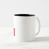 Tasse 2 Couleurs Drapeau du Chili (Devant droit)