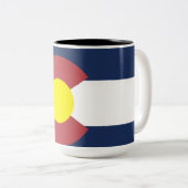 Tasse 2 Couleurs Drapeau du Colorado (Devant droit)