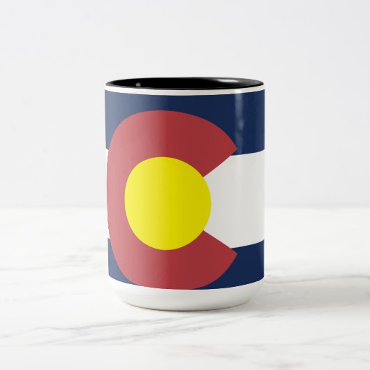 Tasse 2 Couleurs Drapeau du Colorado (Centre)