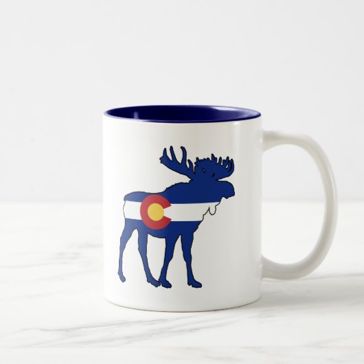 Tasse 2 Couleurs Drapeau du Colorado (Droit)