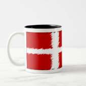 Tasse 2 Couleurs Drapeau du Danemark (Gauche)