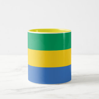 Tasse 2 Couleurs Drapeau du Gabon