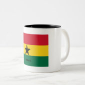 Tasse 2 Couleurs Drapeau du Ghana (Devant droit)