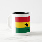 Tasse 2 Couleurs Drapeau du Ghana (Devant gauche)