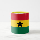 Tasse 2 Couleurs Drapeau du Ghana (Centre)