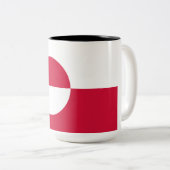 Tasse 2 Couleurs Drapeau du Groenland (Devant droit)