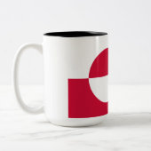 Tasse 2 Couleurs Drapeau du Groenland (Gauche)