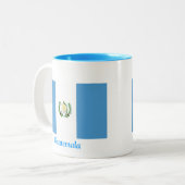 Tasse 2 Couleurs Drapeau du Guatemala (Devant gauche)