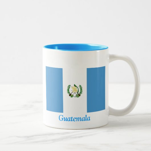 Tasse 2 Couleurs Drapeau du Guatemala (Droit)