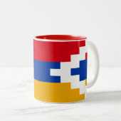 Tasse 2 Couleurs Drapeau du Haut-Karabakh (Devant droit)